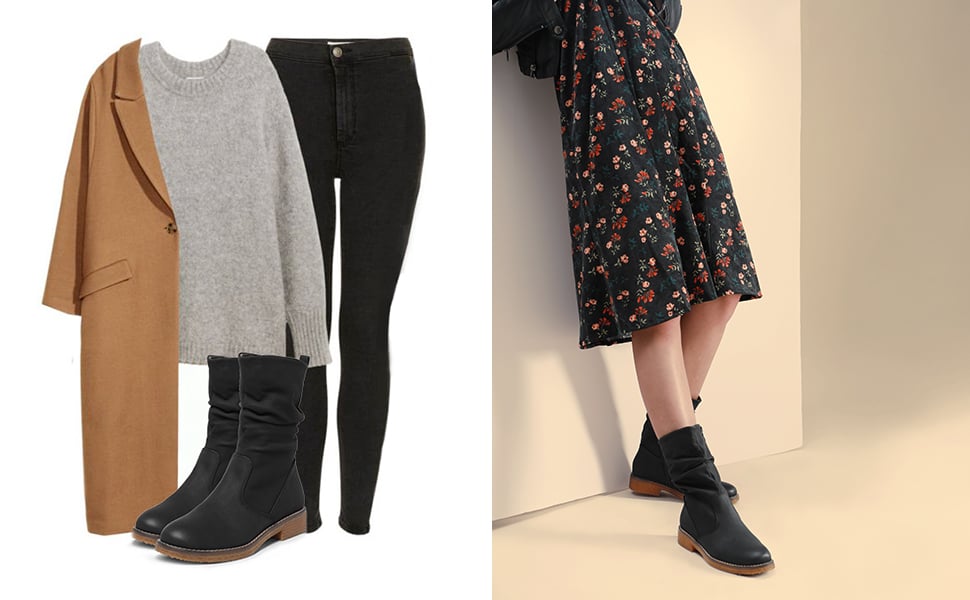 The Perfect Ways to Style Boots with Midi Skirts-Dream Pairs
