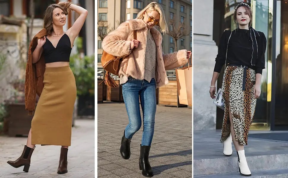 How To Style Chelsea Boots With Skirts