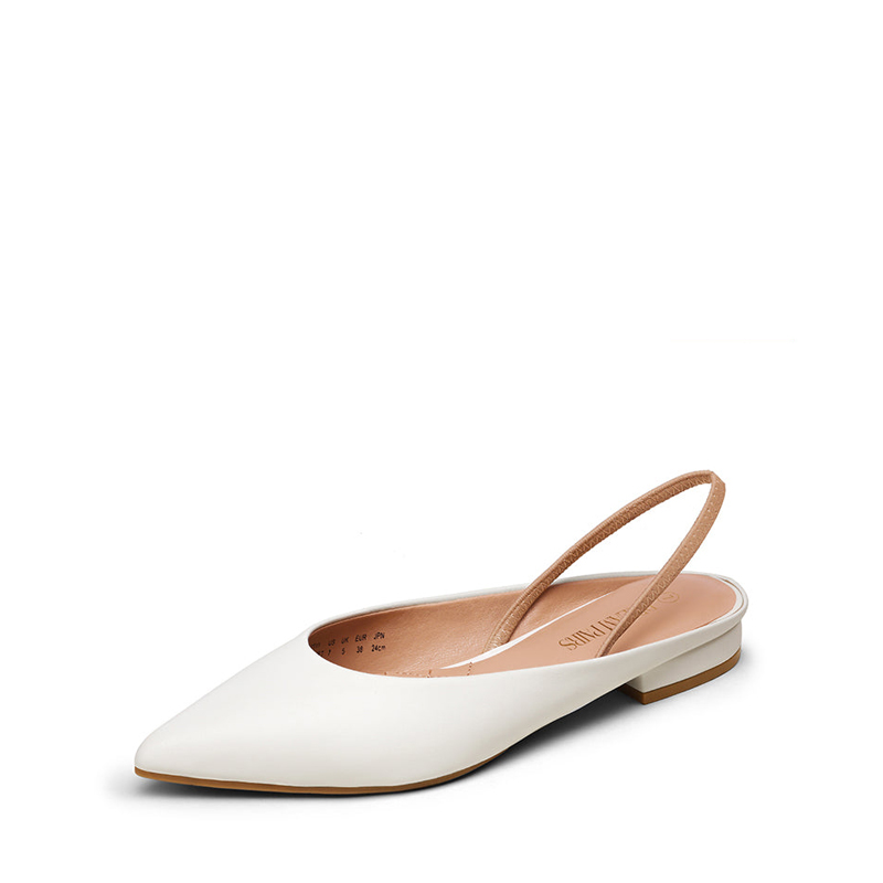 Slingback pointed hot sale toe flats