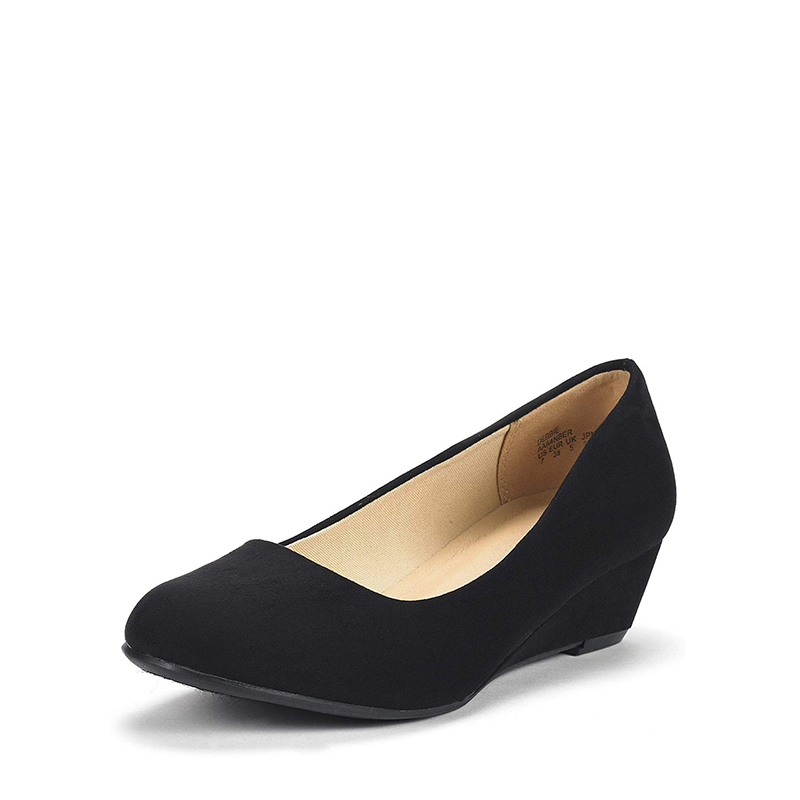 Low heel wedge shoes store