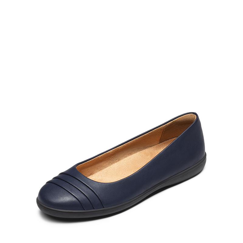 Navy blue flats hotsell with arch support