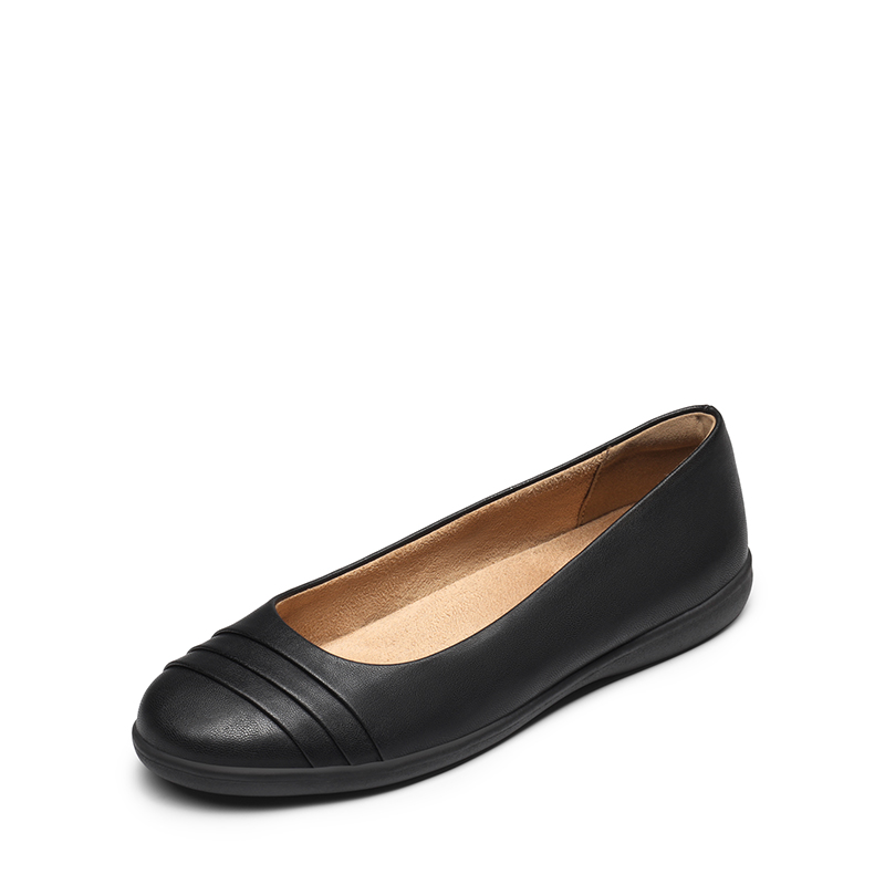 Womens black flats best sale with arch support