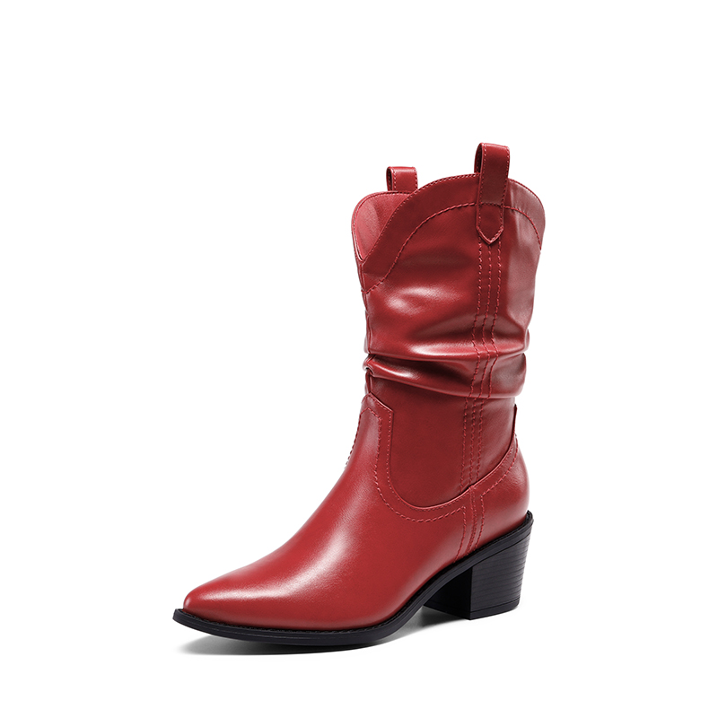 V Cut Cowboy Boots Mid Calf Cowboy Boots Dream Pairs