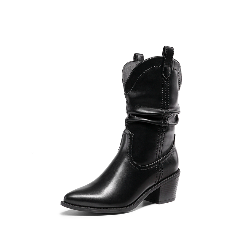 V Cut Cowboy Boots Mid Calf Cowboy Boots Dream Pairs