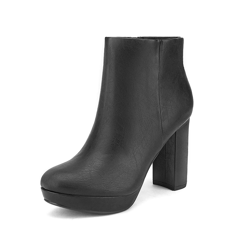 High Heel Ankle Boots | Chunky Booties-Dream Pairs