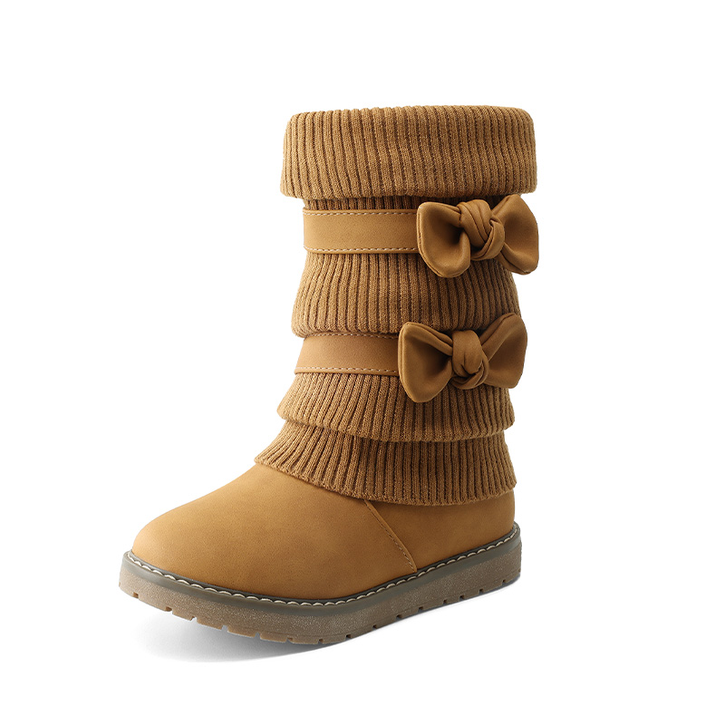 Girls snow deals boots with fur