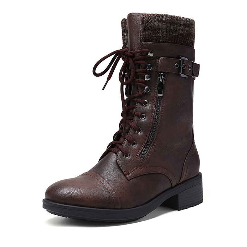Womens mid calf riding hot sale boots