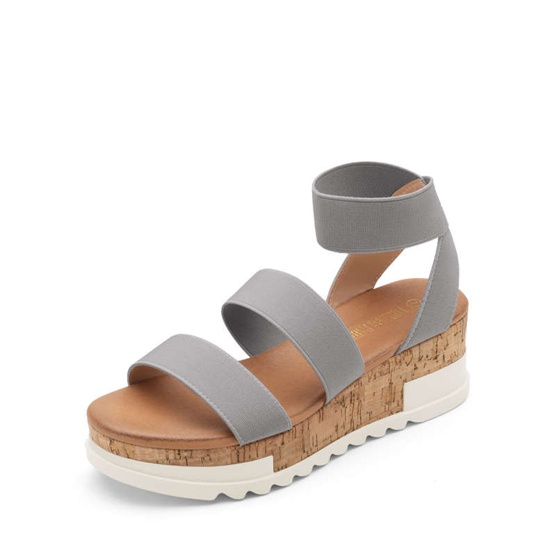 Bandi elastic cork outlet flatform sandals