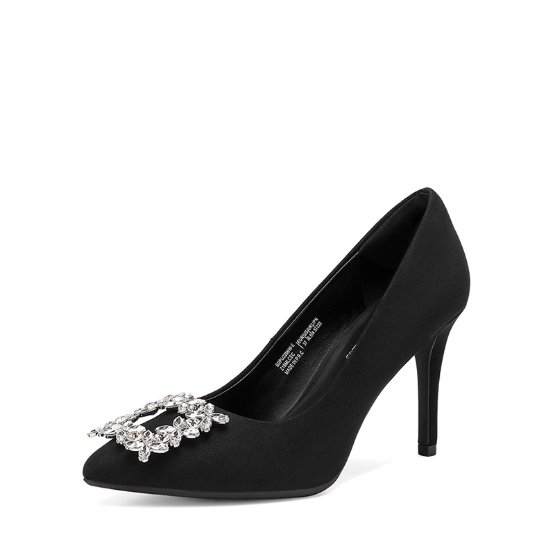 Pointed Toe Glitter Stiletto Pumps-dreampairshoes