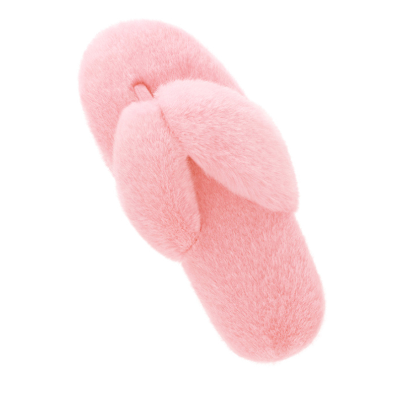 INFLATION Women's Thong Flip Flops House Indoor Slippers Fluffy