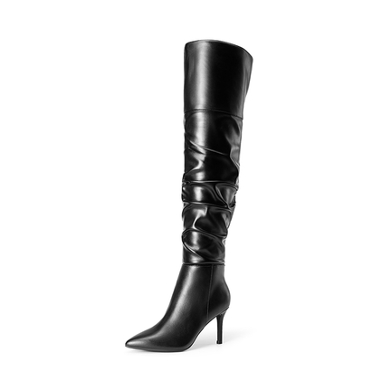  Kluolandi Women's Stretch Flat Over The Knee Thigh High Boots  Comfort Knee-high Sneakers | Boots