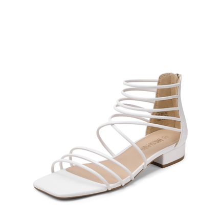 BOLUBILUY Women Summer Flat Sandals Shoes,Double Buckle Adjustable Flat Sandals Open Toe Cork Flatform Flip Flops 