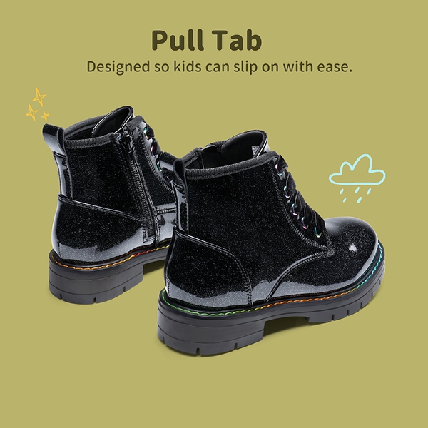 Polly sophia store glitter combat boot
