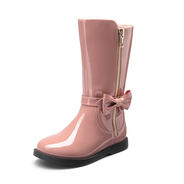 Girls pink top riding boots