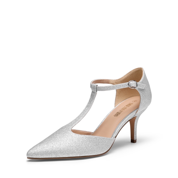 T strap kitten heels on sale