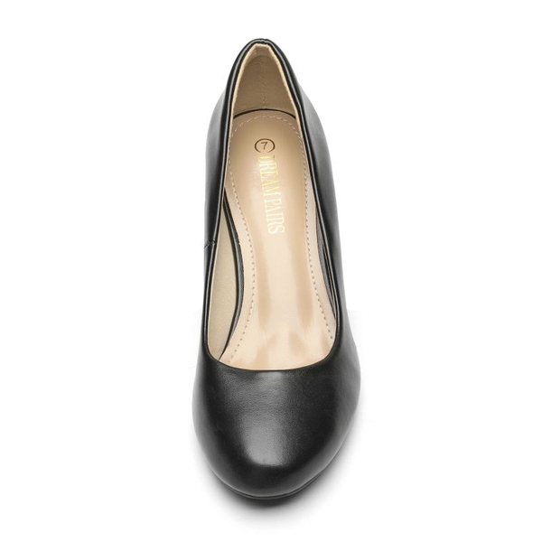 Wide Width Low Heel Pumps Round Toe PumpsDream Pairs