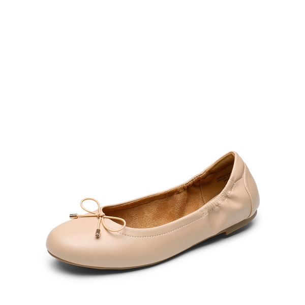 Foldable leather hotsell ballet flats