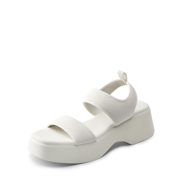 White low platform sandals hot sale