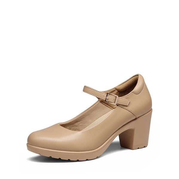 Nude mary jane discount shoes