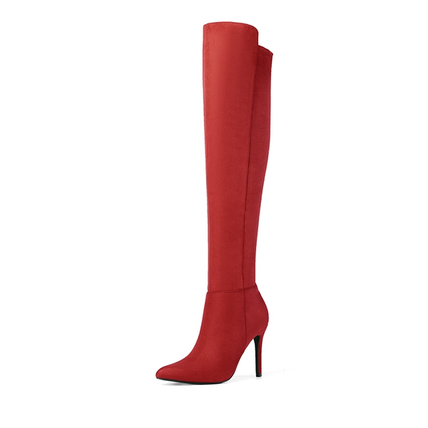 Aldo red over the knee boots outlet