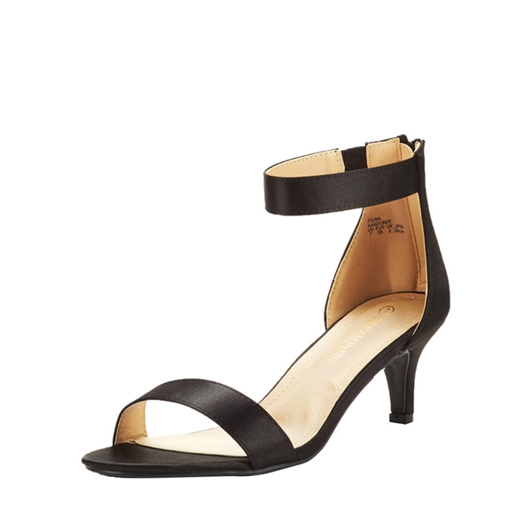 Wide Width Kitten Heels | Open Toe Sandals-Dream Pairs