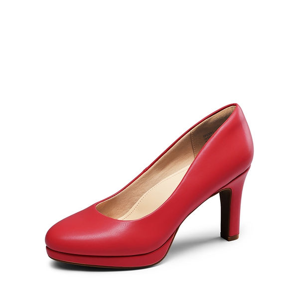 Round-Toe Arch Support Mid-Heel Pumps-Dream Pairs