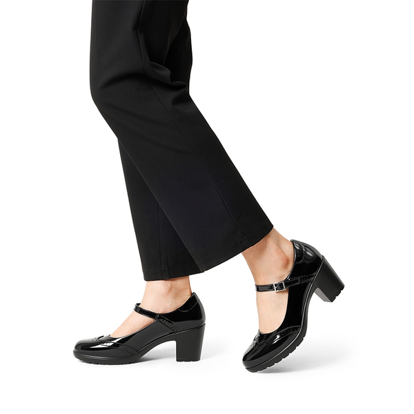 Shiny black mary jane shoes store