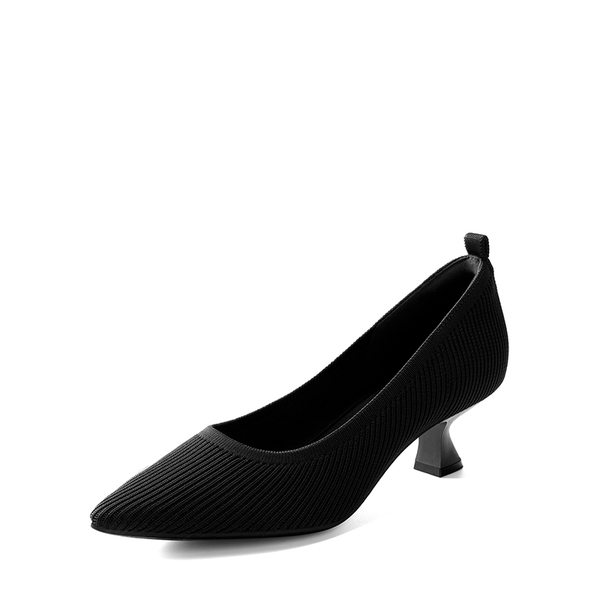 Women s Comfortabe Knit Kitten Heels Dream Pairs