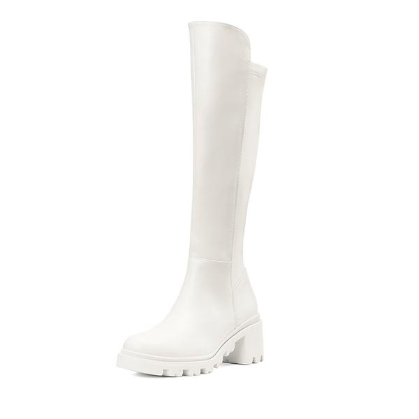 White vegan on sale leather boots