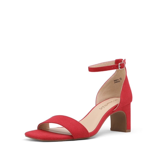 Square Toe Chunky Heels | Women's Heel Sandals-Dream Pairs