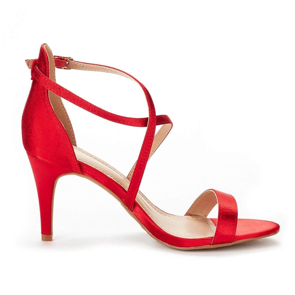 Women's Red Stiletto Sandals | Open Toe Sandals-Dream Pairs