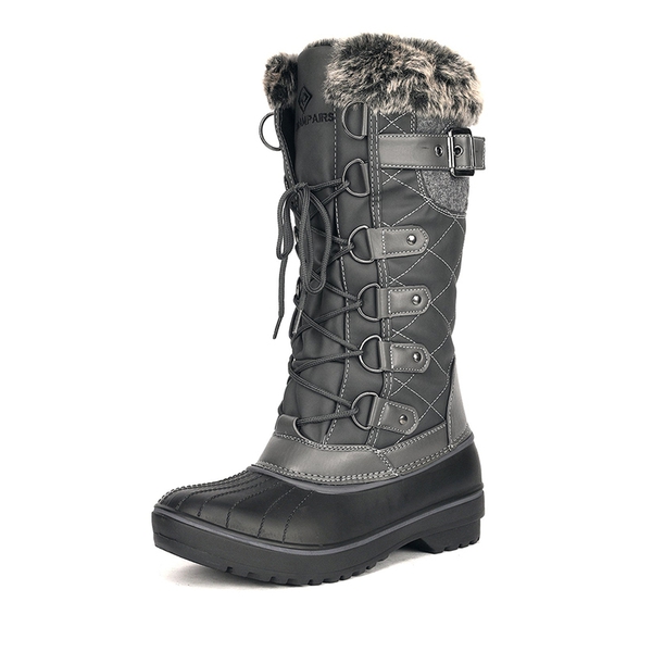 Dream pairs women's dp warm faux fur lined mid calf winter snow boots outlet