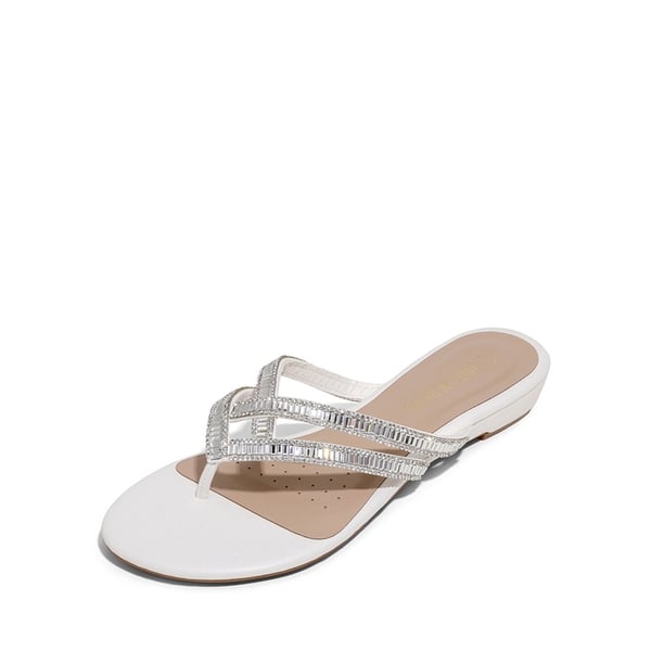 Rhinestone Cute Flip-Flop Sandals-Dream Pairs