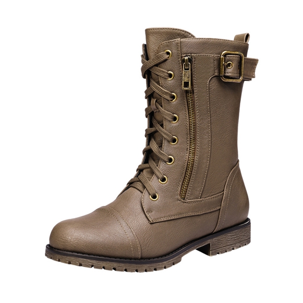 Women s Mid Calf Lace Up Boots Winter Warm Boots Dream Pairs