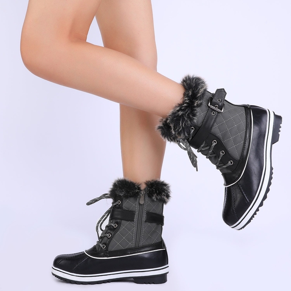 Women s Mid Calf Snow Boots Fur Lined Boots Dream Pairs