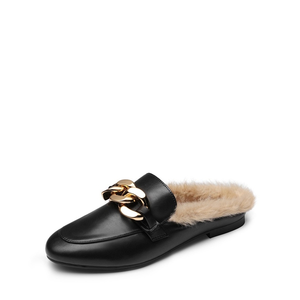 thumbnail image 2 of MoneRffi Fur Lined Winter Clogs - Unisex Plush Fleece Mules For Indoor Outdoor 2 of 13